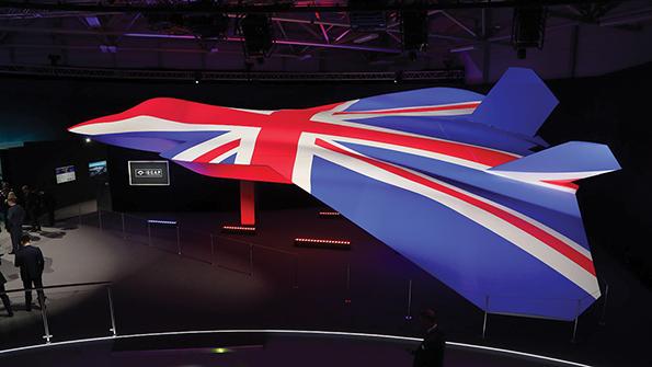 Aircraft with British flag graphic