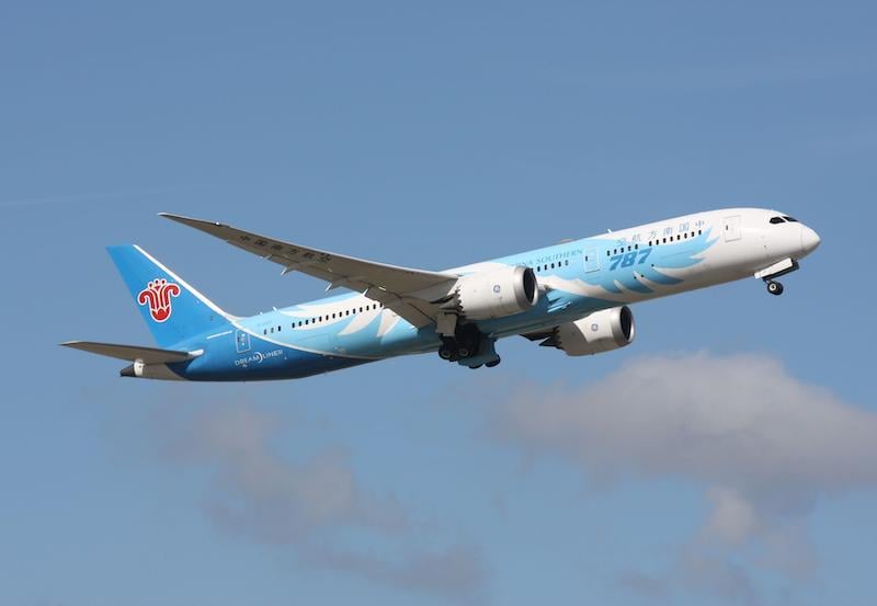 china southern 787-9