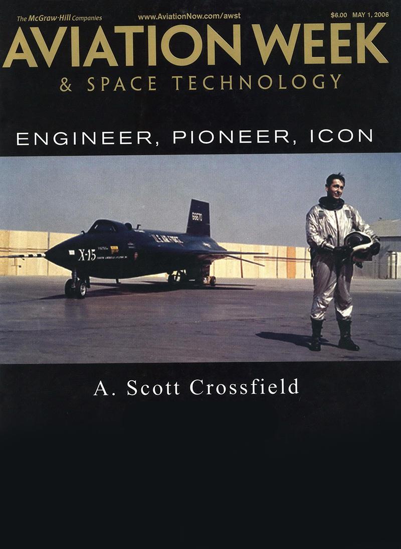 A Scott Crossfield, engineer and test pilot