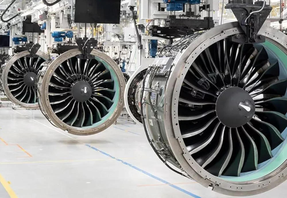 gtf engines in hangar