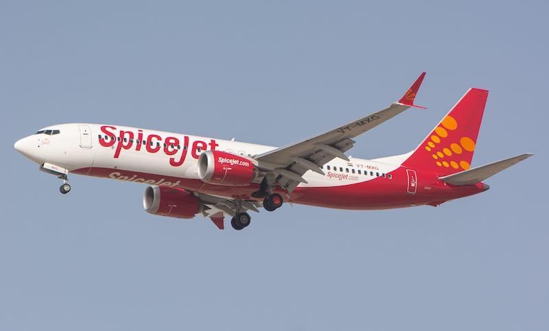 spicejet plane