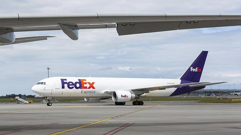 FedEx Express aircraft on runway