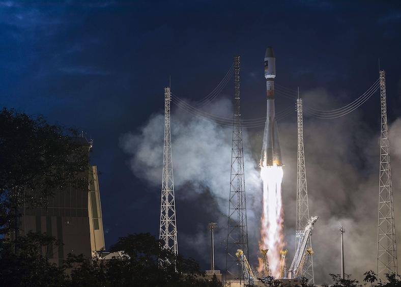 Liftoff of Soyuz ST-B flight VS11