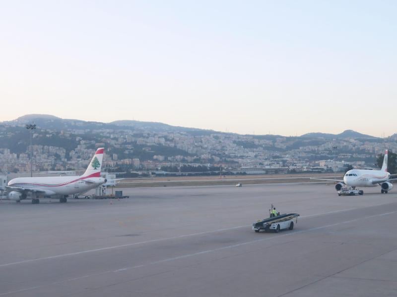 middle east airlines planes in beirut