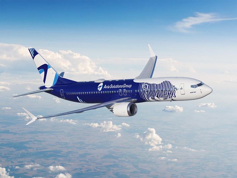 Boeing 737-8 in ASG livery