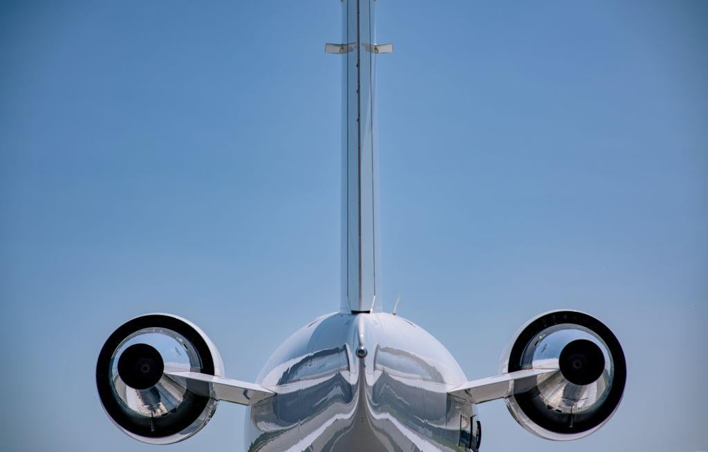 Business Aircraft In Flight Promo Image