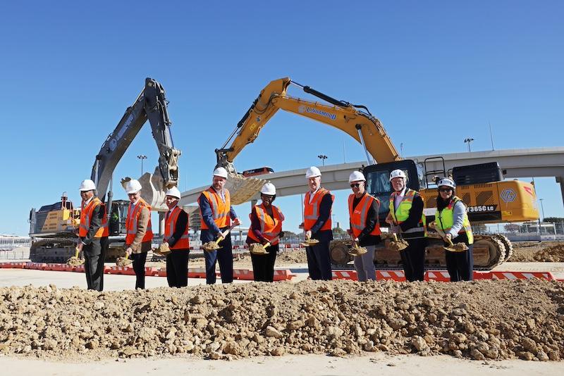DFW Terminal F construction