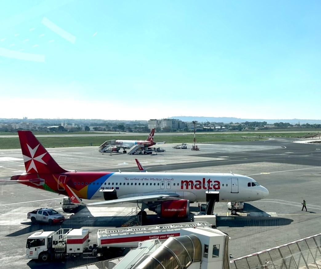 KM Malta Airlines jets on tarmac