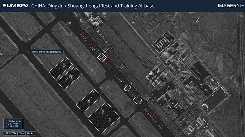 aerial view of Chinese airbase 