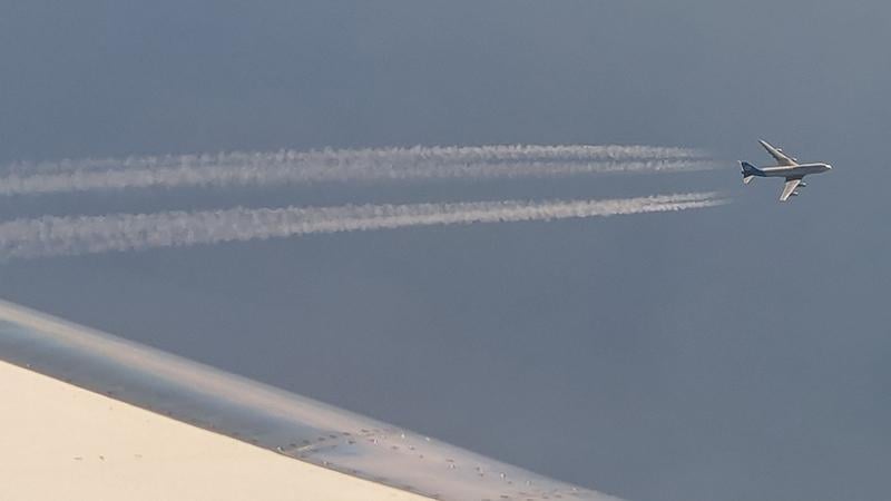 aircraft and contrails