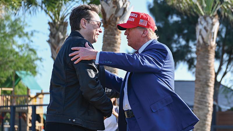 Elon Musk and President-elect Donald Trump