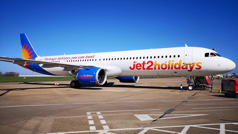 Jet2holidays aircraft on tarmac