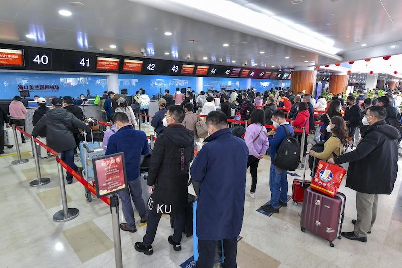 Busy China airport