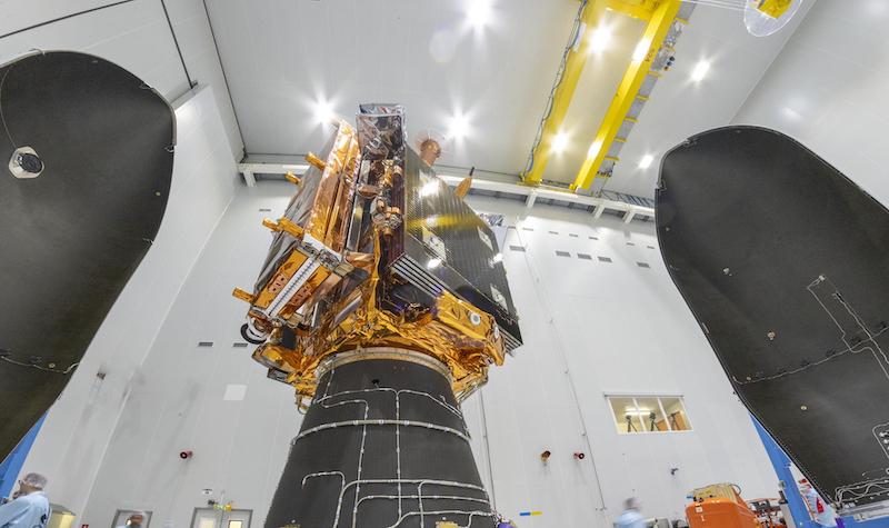 satellite before launch