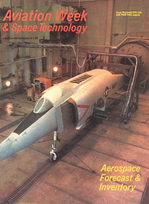 Navy/Rockwell International XFV-12A thrust-augmented-wing prototype - Aviation Week &amp; Space Technology