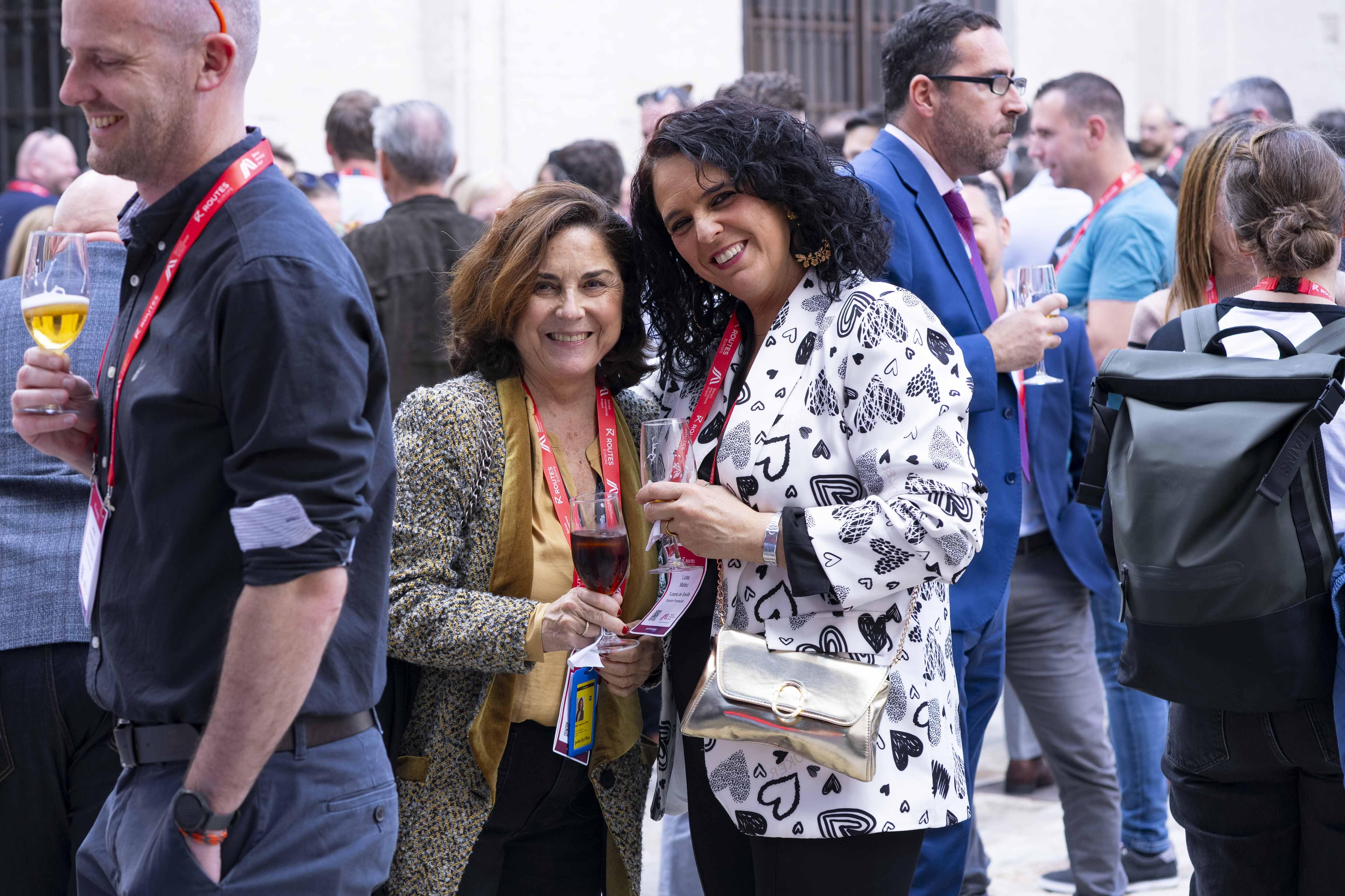 Delegates enjoy the Welcome Reception