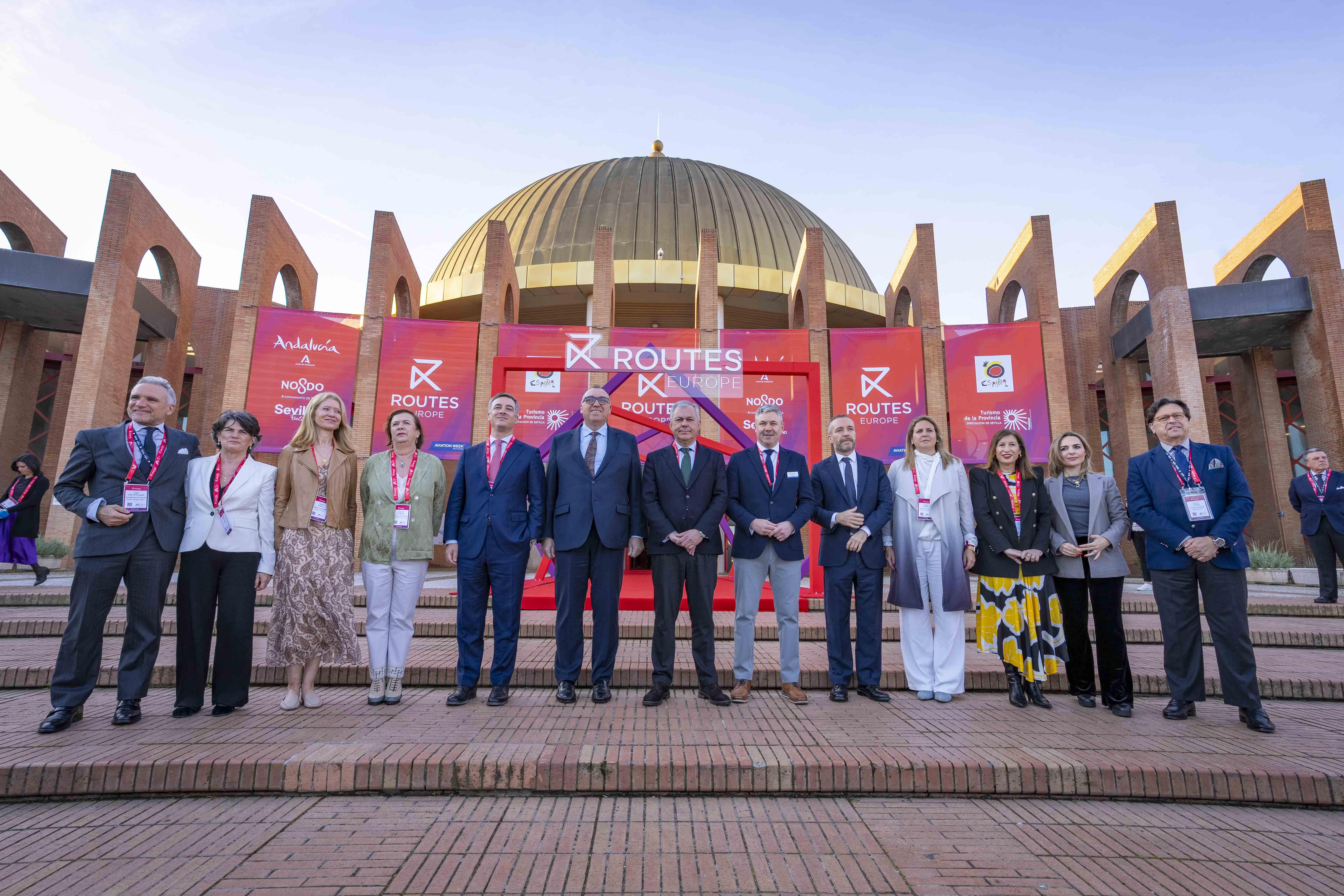 Leaders from the host team and Routes mark the start of Routes Europe 2025