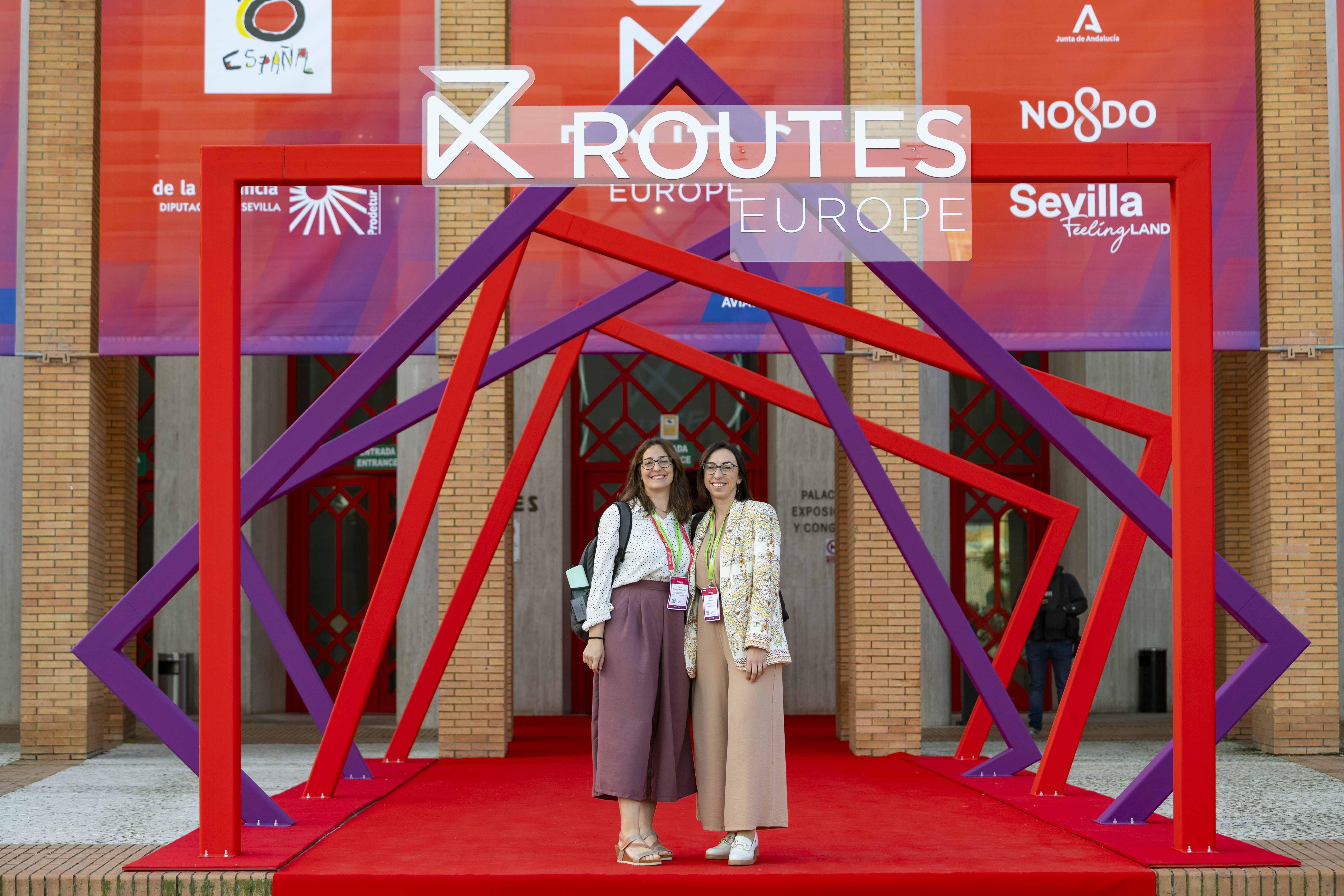 Delegates arriving at the Fibes Conference and Exhibition Centre, Seville