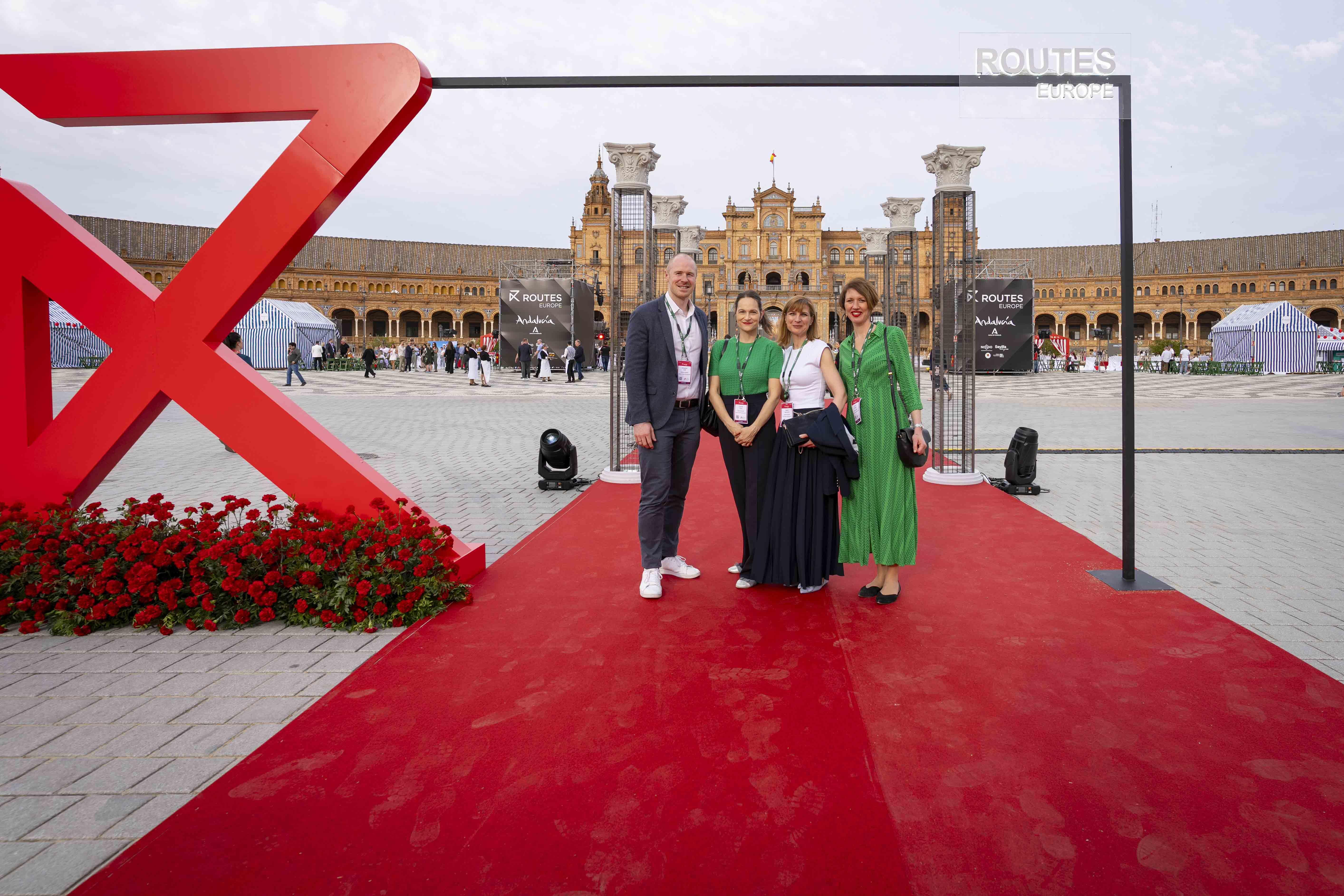 Delegates arrive for the Networking Evening