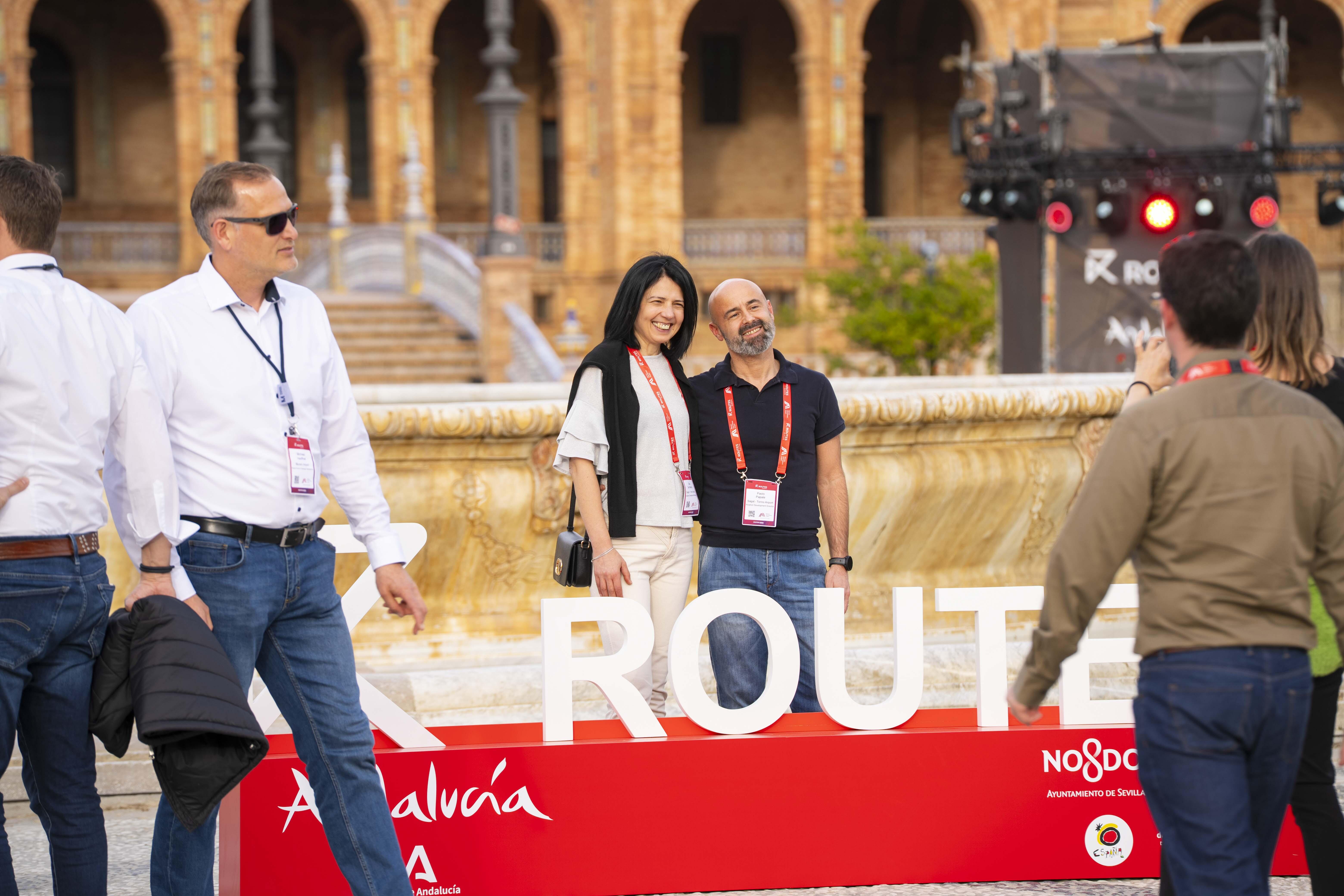 Delegates at the Plaza de España for the Networking Evening