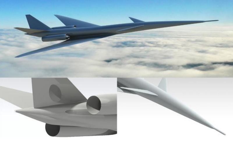 Comac supersonic airliner rendering