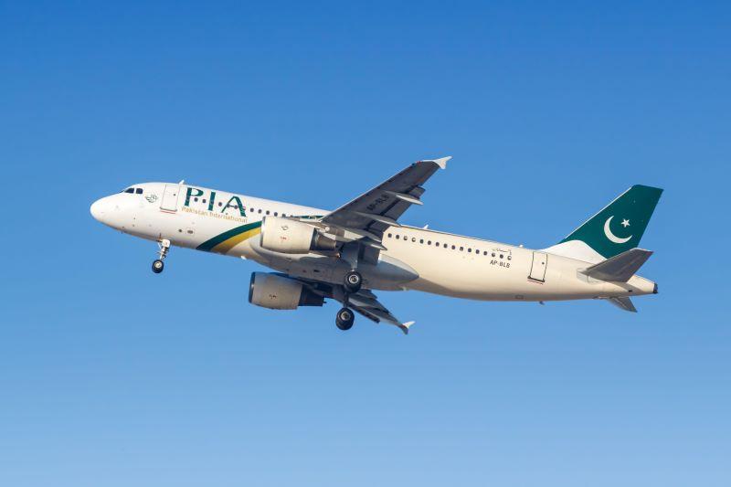 PIA A320 aircraft inflight