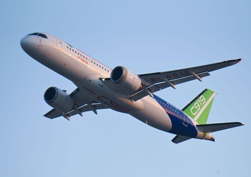 유럽 항공 안전청 사무총장, "중국산 C919 여객기, 3~6년 안에 유럽 인증 획득할 것"