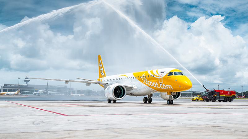 Scoot Embraer E190-E2 aircraft