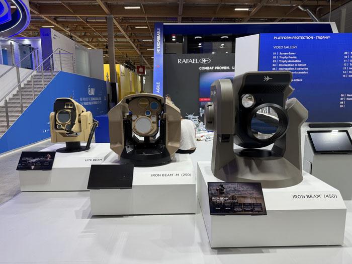 L-R Rafael Lite Beam, Iron Beam M (250 &amp; Iron Beam (450)