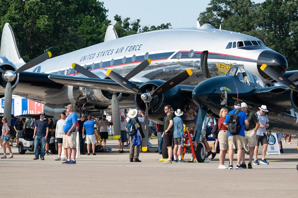C-121A Constellation on Boeing Plaza