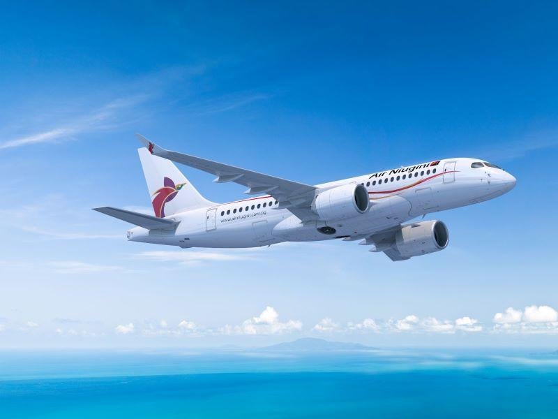 Air Niugini A220 inflight