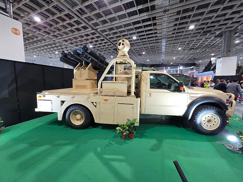 truck mounted multiple rocket launcher