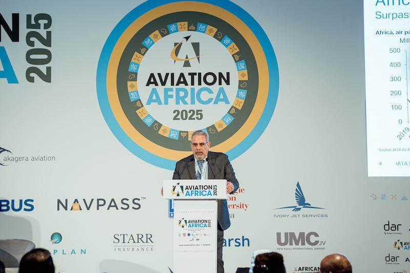 IATA’s Kamil Al-Awadhi addresses delegates at Aviation Africa 2025