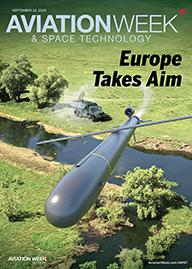 Cover of Aviation Week for Sept. 22, 2025