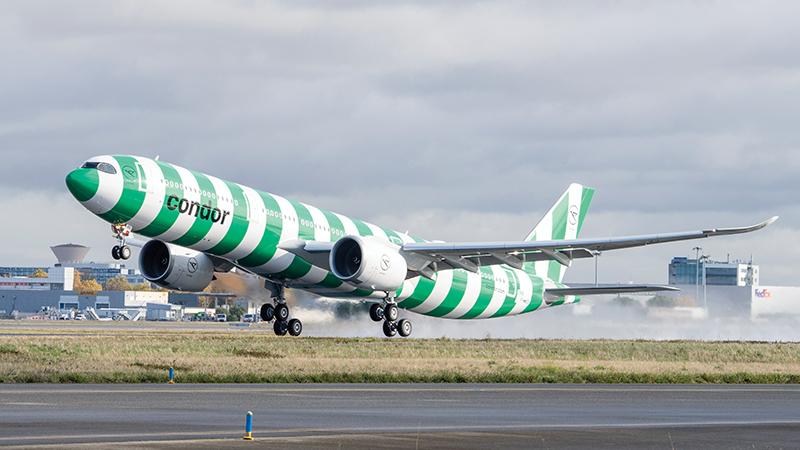 Condor aircraft taking off