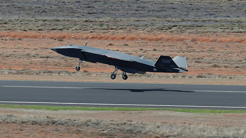 Boeing MQ-28 taking off