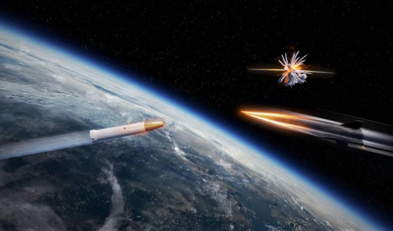 Missiles in space