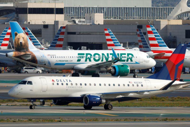 Delta Connection and Frontier aircraft 