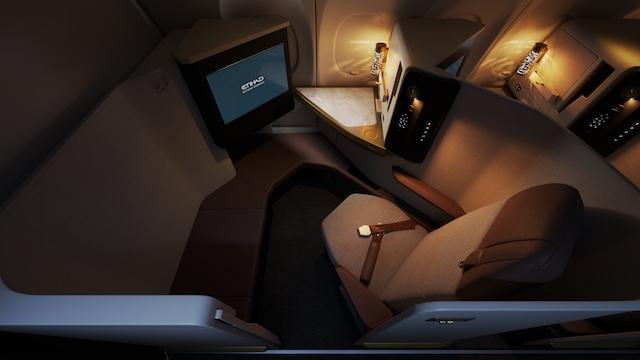 Etihad Airbus A321LR First-Class suite