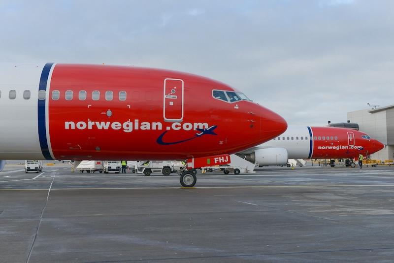 norwegian 737s on the ground