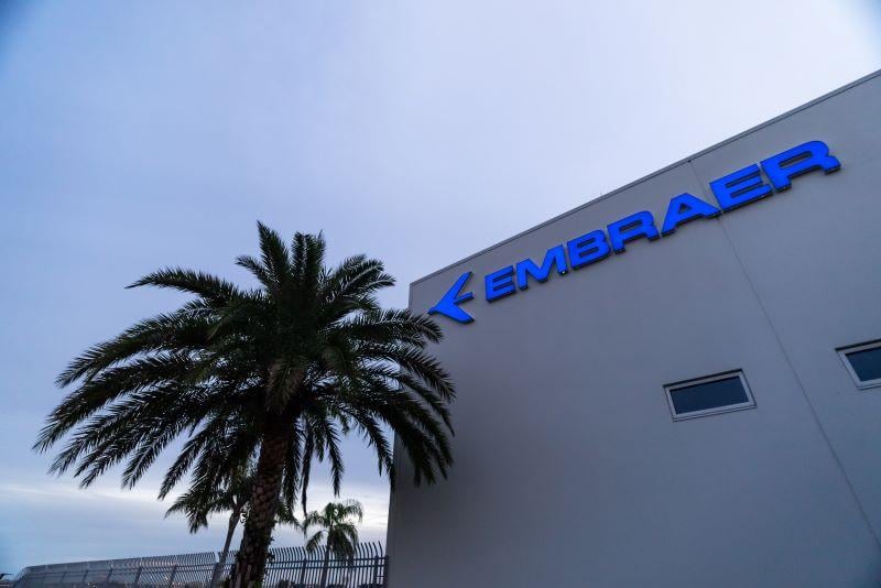 Embraer’s executive jet headquarters in Melbourne, Florida. 