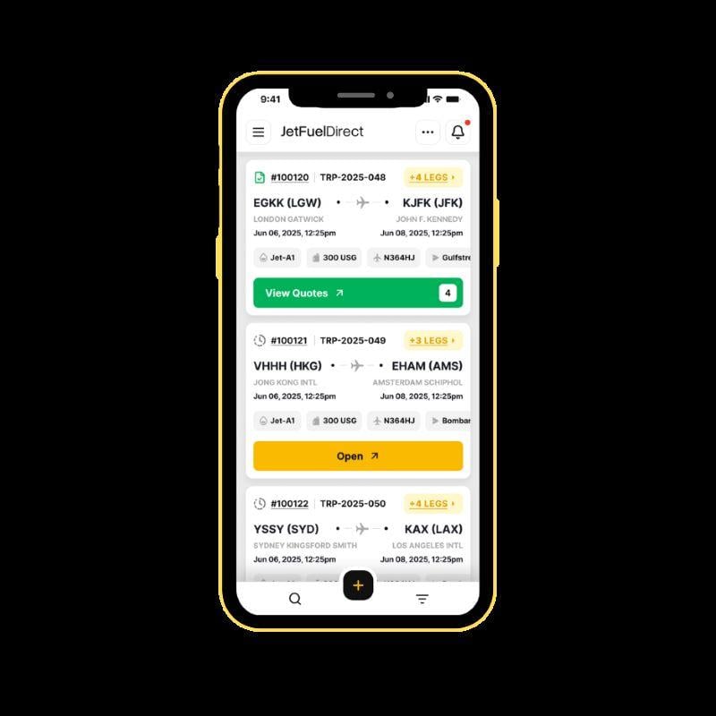 JetFuel Direct (JFD) mobile app