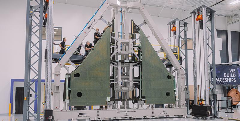 virgin galactic wing assembly