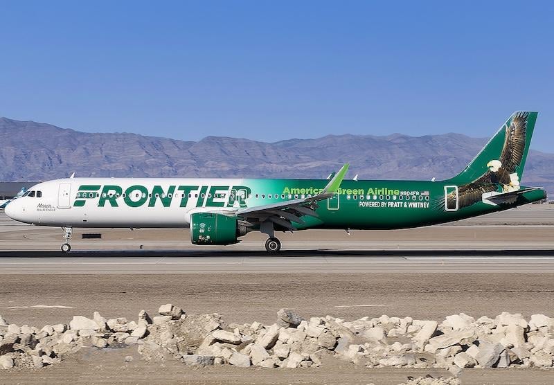 frontier a321neo at LAS