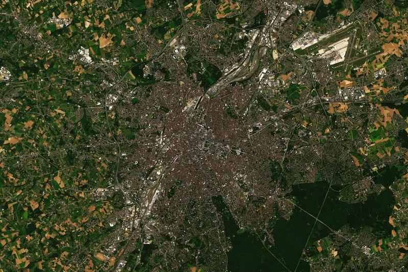 brussels seen from space