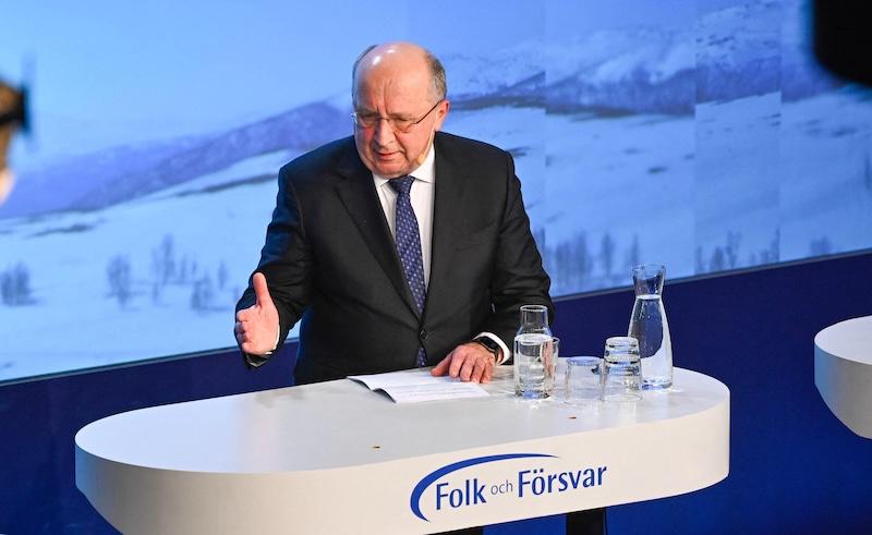 Andrius Kubilius speaking on jan 11 in sweden