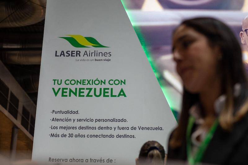 laser airlines sign at airport
