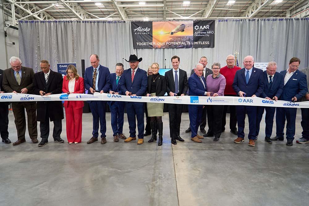 AAR Oklahoma City hangar ribbon cutting
