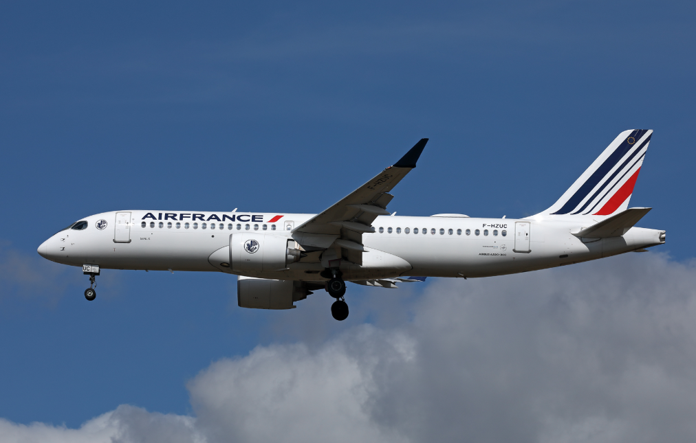 Air France Airbus A220 inflight