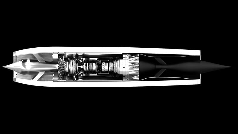 cross-section of Symphony engine in nacelle